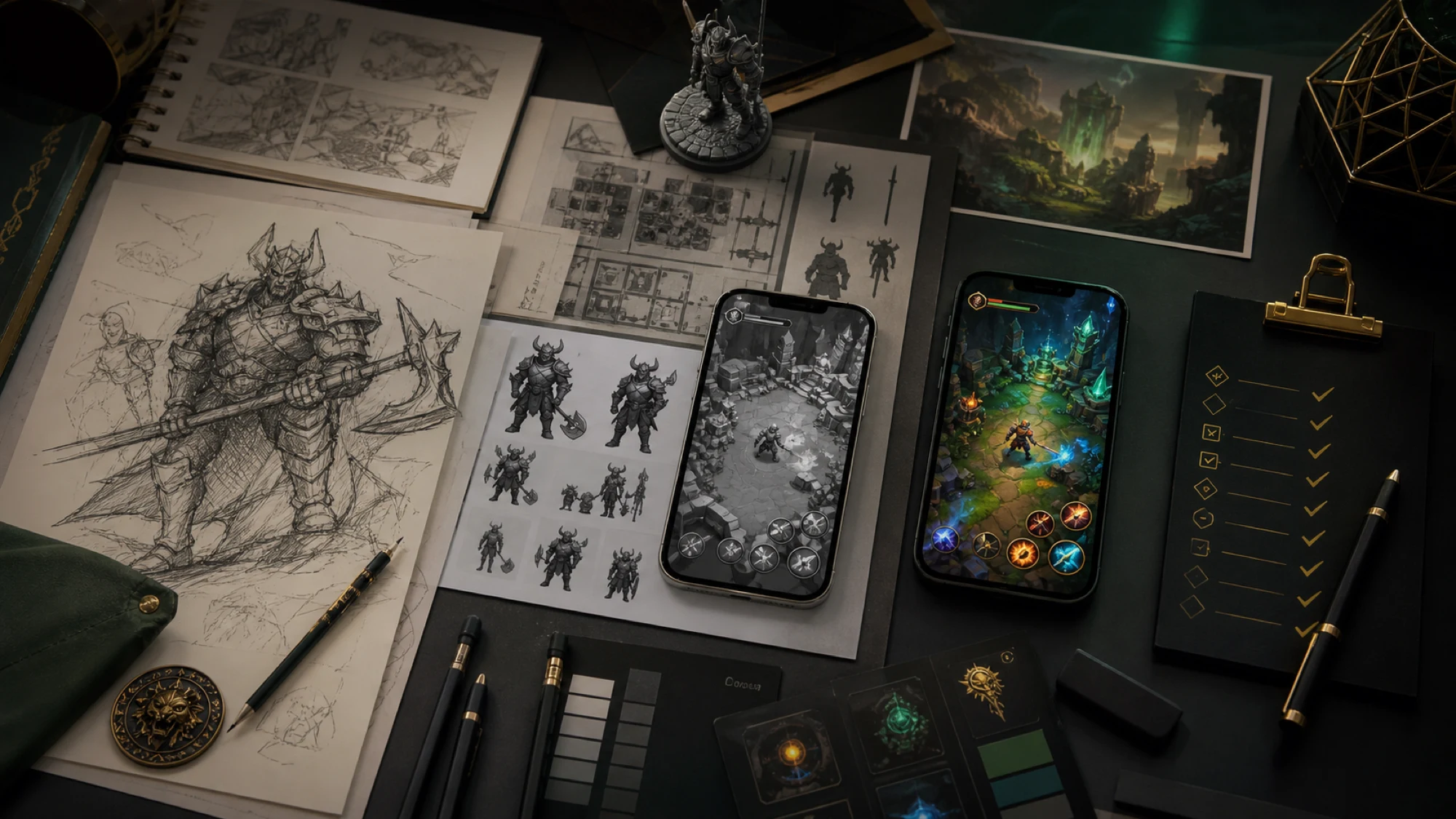 Mobile game design and production planning